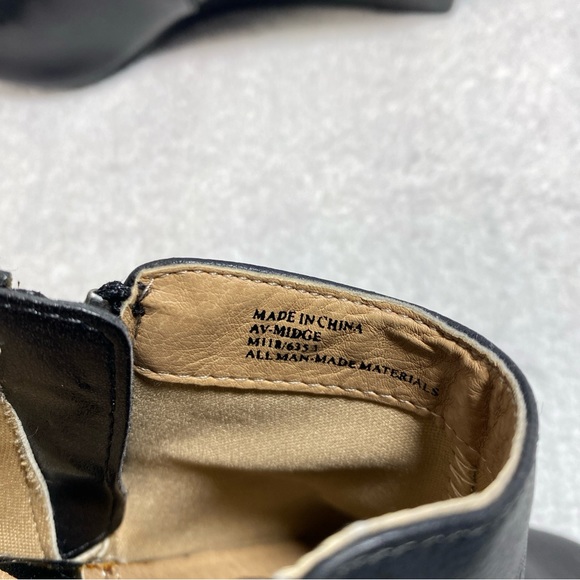 Adrienne Vittadini Midge Shoes booties Size 7 Black Side zipper 2 inch heal - Picture 9 of 16